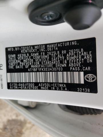 Photo 9 VIN: 4T1BF1FKXEU430703 - TOYOTA CAMRY L 