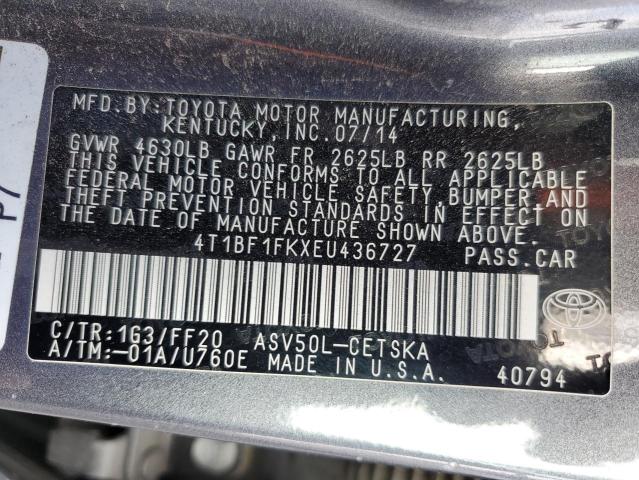 Photo 11 VIN: 4T1BF1FKXEU436727 - TOYOTA CAMRY 