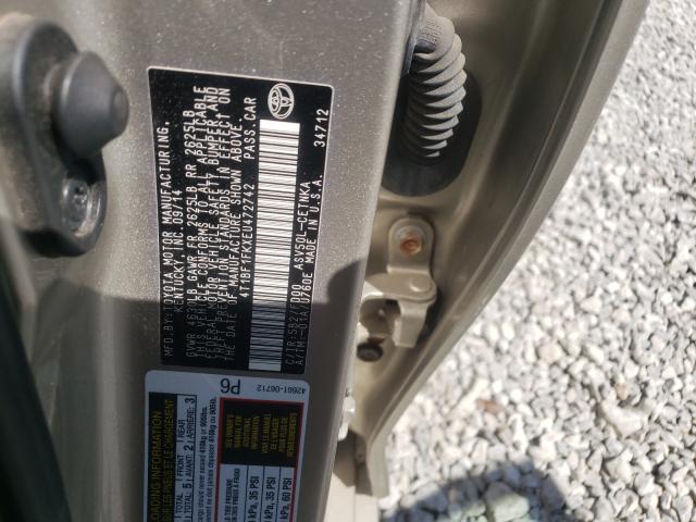 Photo 9 VIN: 4T1BF1FKXEU472742 - TOYOTA CAMRY 