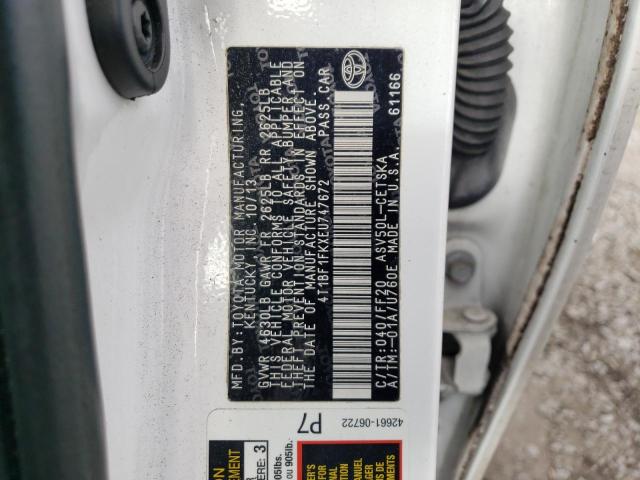 Photo 11 VIN: 4T1BF1FKXEU747672 - TOYOTA CAMRY L 