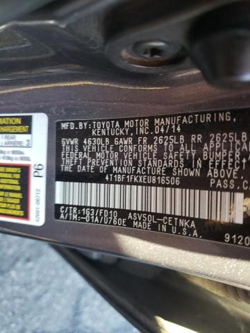 Photo 11 VIN: 4T1BF1FKXEU816506 - TOYOTA CAMRY 