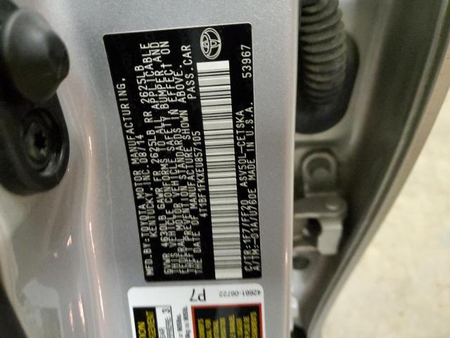 Photo 11 VIN: 4T1BF1FKXEU857105 - TOYOTA CAMRY L 