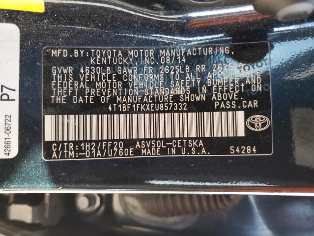 Photo 11 VIN: 4T1BF1FKXEU857332 - TOYOTA CAMRY 