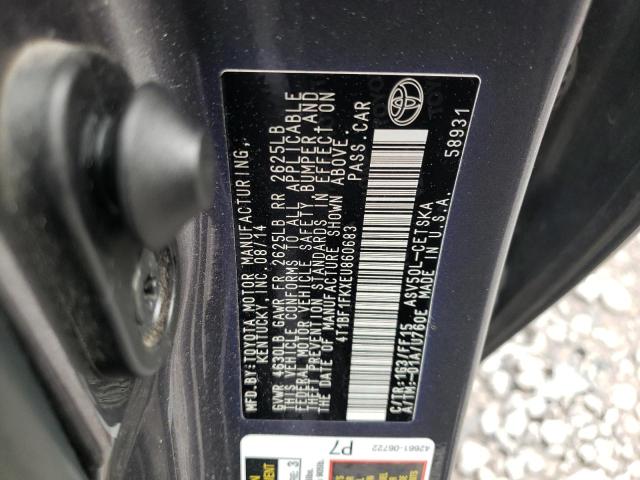 Photo 9 VIN: 4T1BF1FKXEU860683 - TOYOTA CAMRY L 