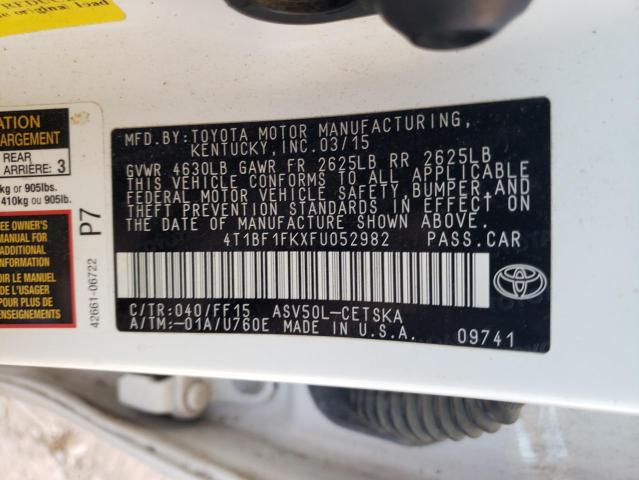 Photo 9 VIN: 4T1BF1FKXFU052982 - TOYOTA CAMRY LE 