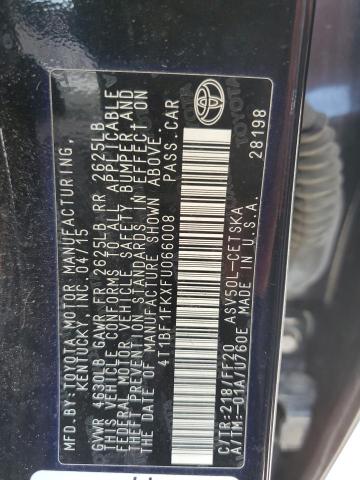 Photo 12 VIN: 4T1BF1FKXFU066008 - TOYOTA CAMRY 