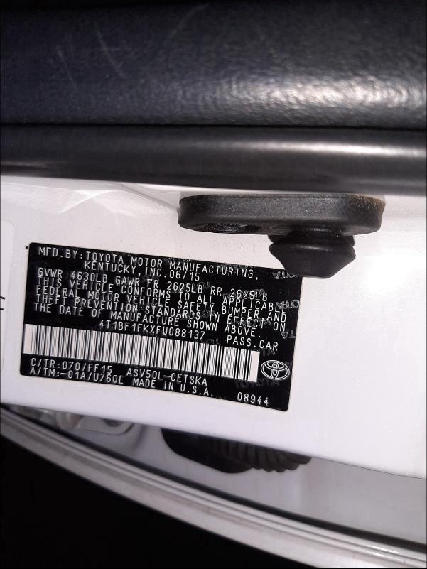 Photo 9 VIN: 4T1BF1FKXFU088137 - TOYOTA CAMRY LE 