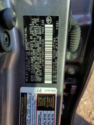 Photo 11 VIN: 4T1BF1FKXFU113229 - TOYOTA CAMRY LE 