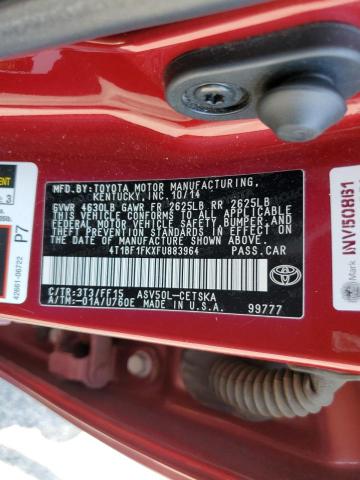 Photo 12 VIN: 4T1BF1FKXFU883964 - TOYOTA CAMRY 