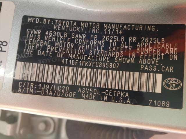 Photo 9 VIN: 4T1BF1FKXFU895807 - TOYOTA CAMRY LE 