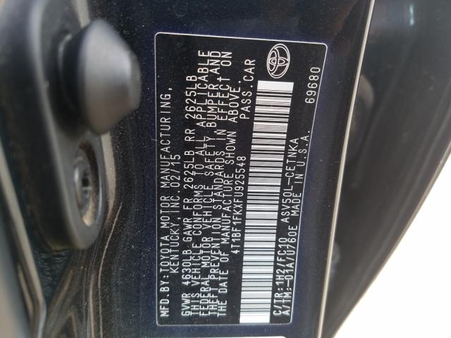 Photo 9 VIN: 4T1BF1FKXFU925548 - TOYOTA CAMRY LE 