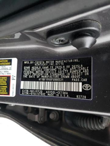 Photo 9 VIN: 4T1BF1FKXFU990531 - TOYOTA CAMRY LE 