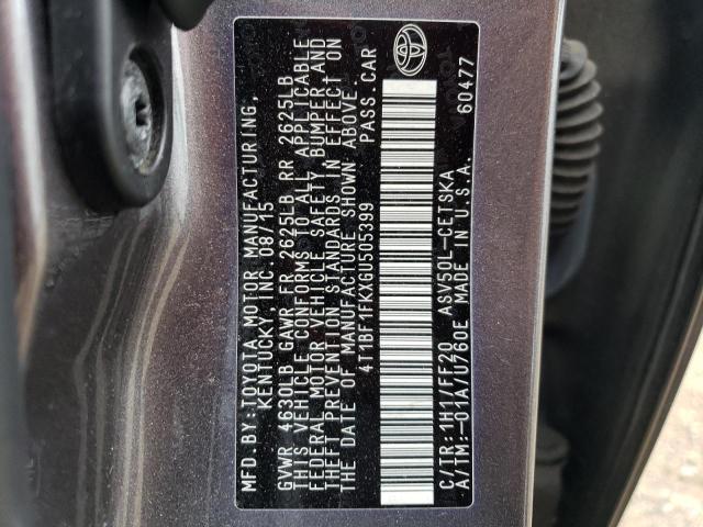 Photo 12 VIN: 4T1BF1FKXGU505399 - TOYOTA CAMRY 