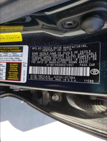 Photo 9 VIN: 4T1BF1FKXHU274957 - TOYOTA CAMRY LE 