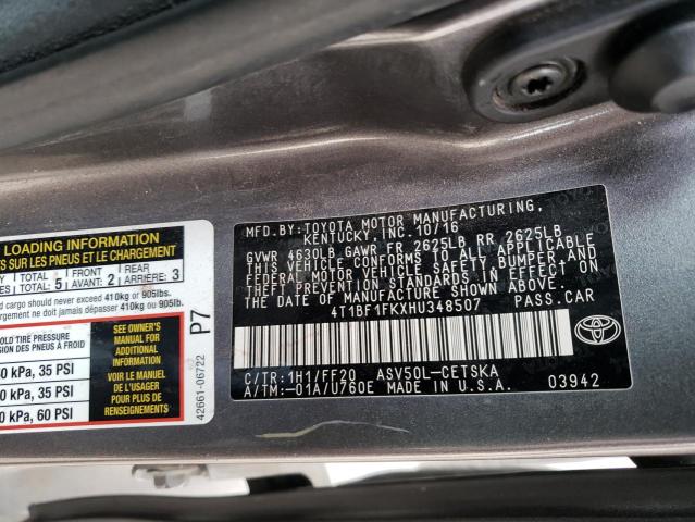 Photo 11 VIN: 4T1BF1FKXHU348507 - TOYOTA CAMRY 