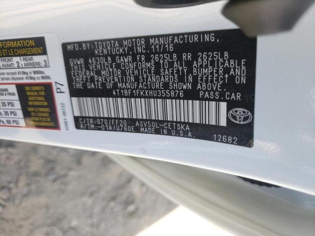 Photo 9 VIN: 4T1BF1FKXHU355876 - TOYOTA CAMRY SE 