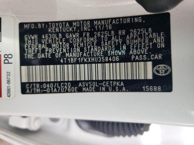 Photo 11 VIN: 4T1BF1FKXHU358406 - TOYOTA CAMRY 