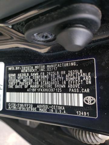 Photo 9 VIN: 4T1BF1FKXHU397125 - TOYOTA CAMRY LE 