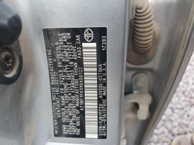 Photo 11 VIN: 4T1BF1FKXHU400122 - TOYOTA CAMRY LE 