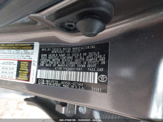 Photo 8 VIN: 4T1BF1FKXHU411881 - TOYOTA CAMRY 