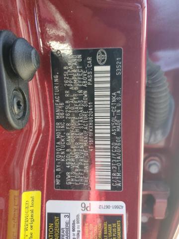 Photo 11 VIN: 4T1BF1FKXHU620411 - TOYOTA CAMRY LE 