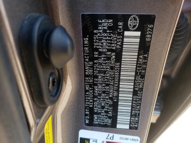 Photo 9 VIN: 4T1BF1FKXHU665266 - TOYOTA CAMRY LE 