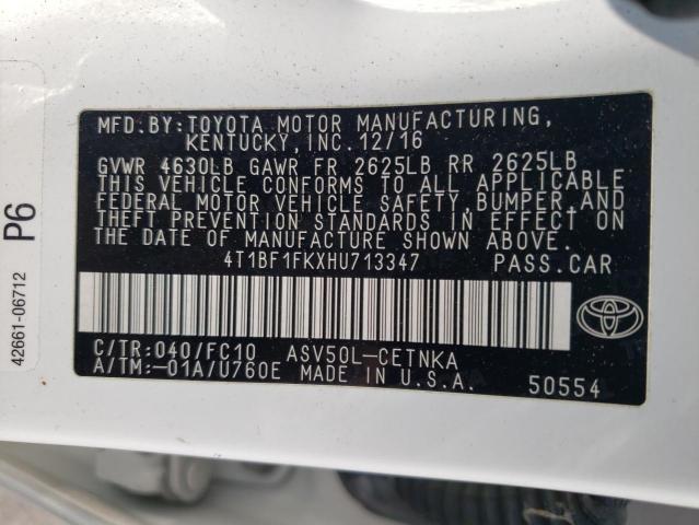 Photo 12 VIN: 4T1BF1FKXHU713347 - TOYOTA CAMRY 