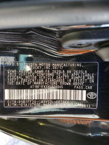 Photo 11 VIN: 4T1BF1FKXHU806045 - TOYOTA CAMRY LE 