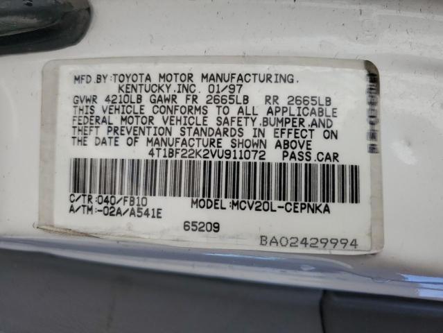 Photo 11 VIN: 4T1BF22K2VU911072 - TOYOTA CAMRY 