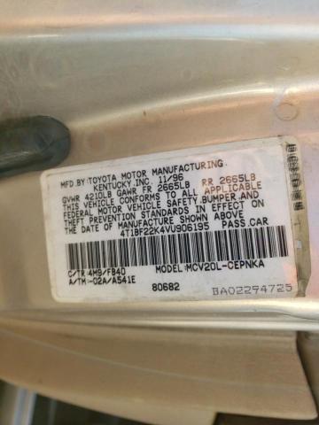 Photo 11 VIN: 4T1BF22K4VU906195 - TOYOTA CAMRY 