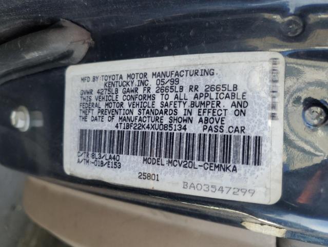 Photo 12 VIN: 4T1BF22K4XU085134 - TOYOTA CAMRY 