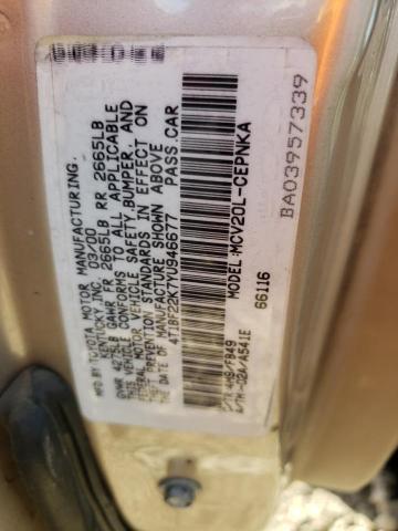 Photo 11 VIN: 4T1BF22K7YU946677 - TOYOTA CAMRY 