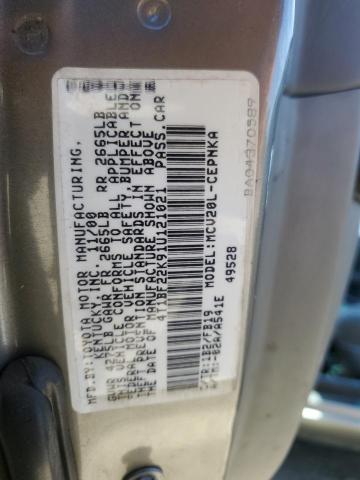 Photo 11 VIN: 4T1BF22K91U121021 - TOYOTA CAMRY 