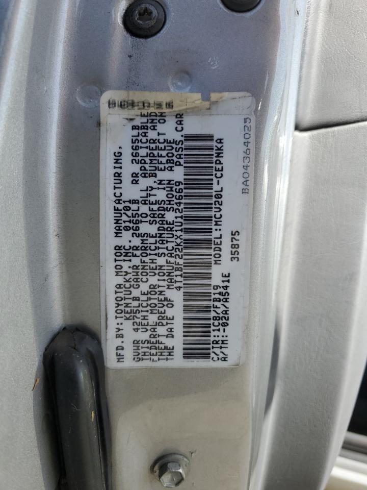 Photo 11 VIN: 4T1BF22KX1U124669 - TOYOTA CAMRY 