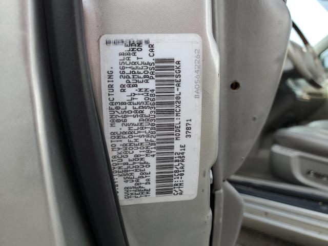 Photo 11 VIN: 4T1BF28B03U336684 - TOYOTA AVALON 