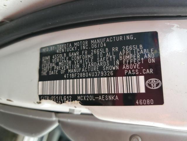 Photo 11 VIN: 4T1BF28B04U379326 - TOYOTA AVALON XL 