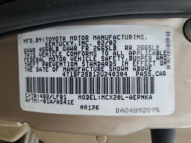 Photo 11 VIN: 4T1BF28B12U240304 - TOYOTA AVALON XL 