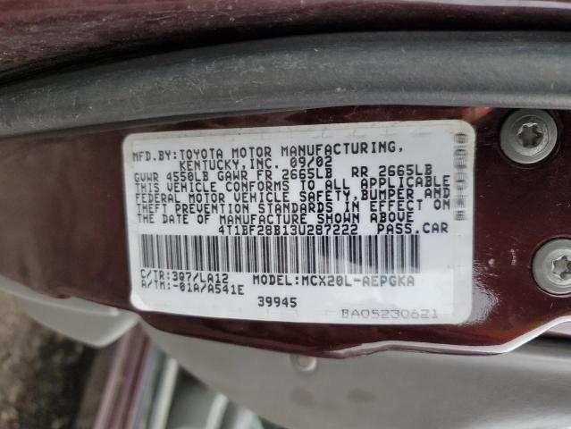 Photo 11 VIN: 4T1BF28B13U287222 - TOYOTA AVALON 