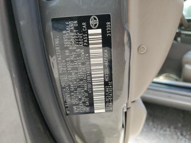 Photo 11 VIN: 4T1BF28B14U376774 - TOYOTA AVALON 