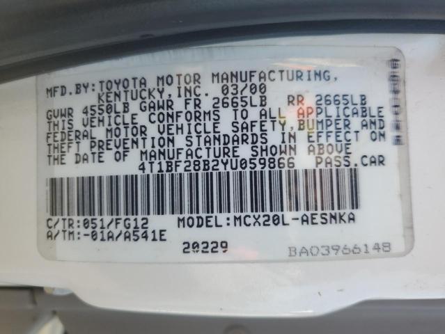 Photo 11 VIN: 4T1BF28B2YU059866 - TOYOTA AVALON XL 