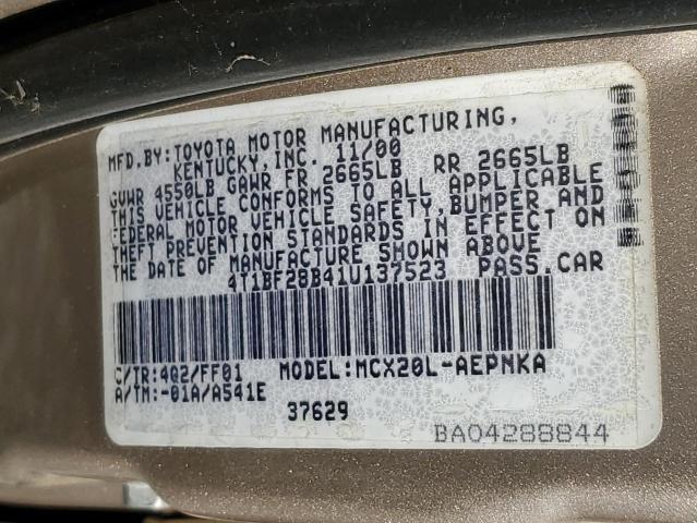 Photo 11 VIN: 4T1BF28B41U137523 - TOYOTA AVALON 