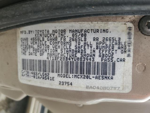 Photo 11 VIN: 4T1BF28B4YU083943 - TOYOTA AVALON 