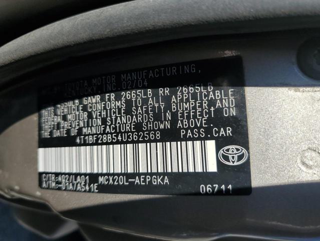 Photo 11 VIN: 4T1BF28B54U362568 - TOYOTA AVALON XL 