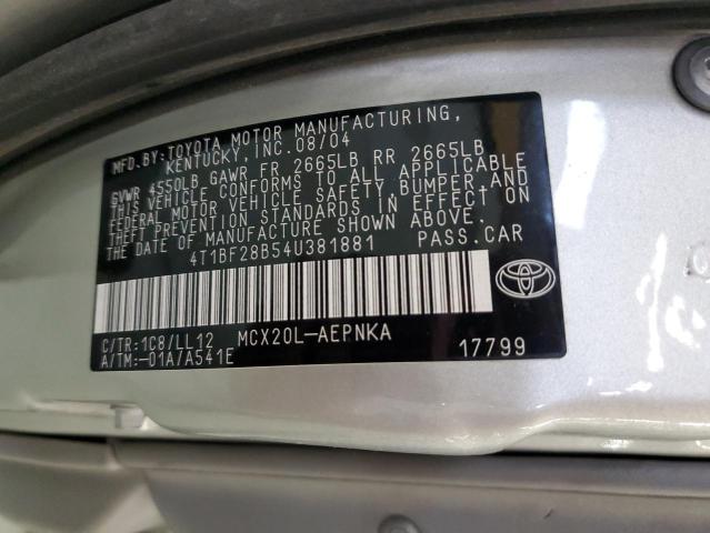 Photo 11 VIN: 4T1BF28B54U381881 - TOYOTA AVALON 