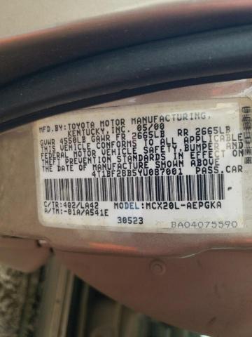 Photo 11 VIN: 4T1BF28B5YU087001 - TOYOTA AVALON XL 