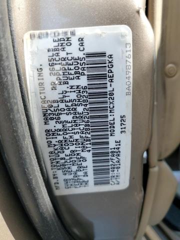 Photo 11 VIN: 4T1BF28B62U248236 - TOYOTA AVALON 