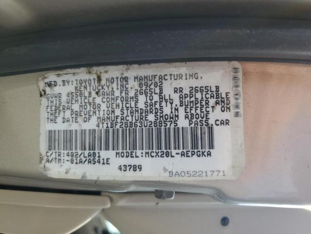 Photo 11 VIN: 4T1BF28B63U288575 - TOYOTA AVALON 