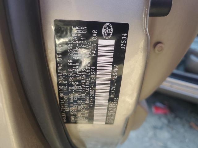 Photo 11 VIN: 4T1BF28B64U358674 - TOYOTA AVALON XL 