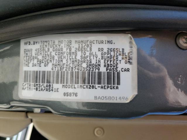 Photo 11 VIN: 4T1BF28B74U352379 - TOYOTA AVALON 