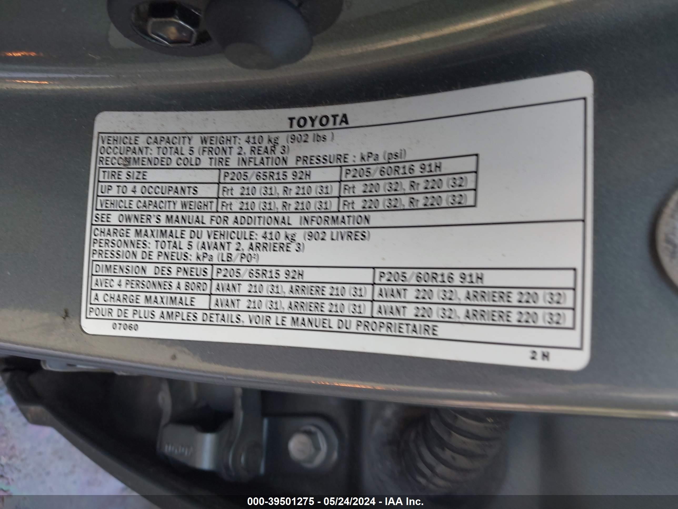 Photo 8 VIN: 4T1BF28B7YU103618 - TOYOTA AVALON 